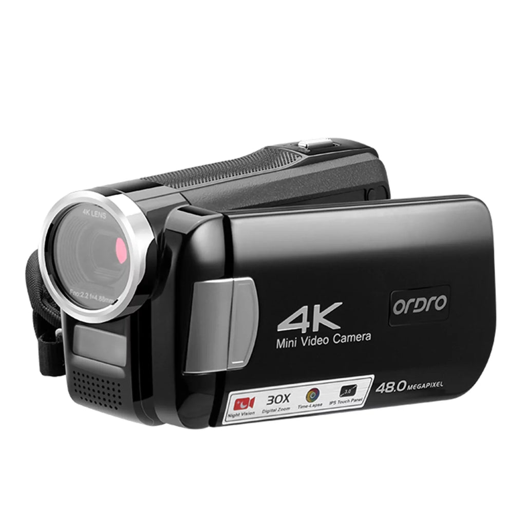 Inch IR Control IPS Video Touchscreen Dcenta 30X Battery 4K Zoom Carry with Digital AC2 Digital DV 3.0 Remote 48MP Bag Recorder