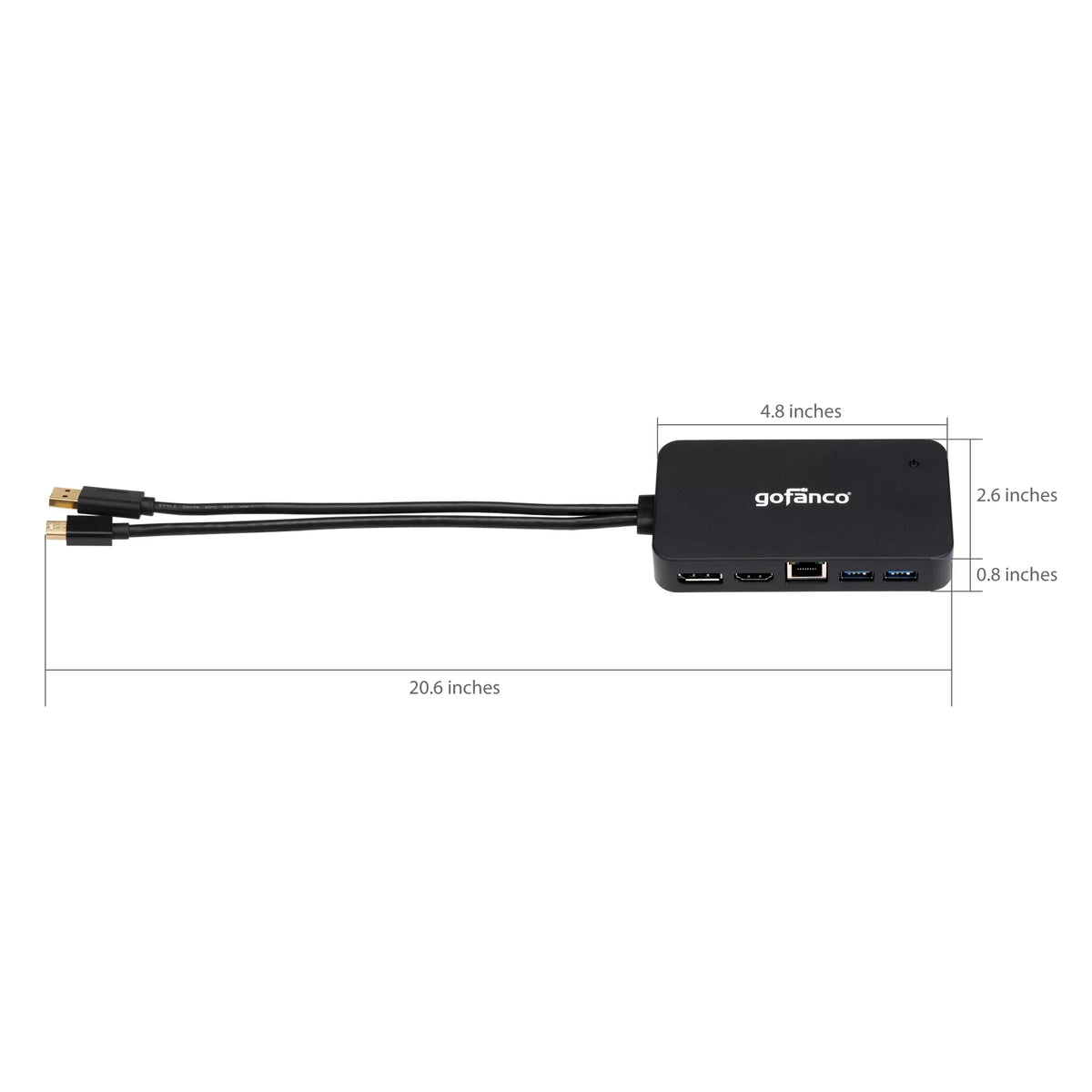 and DisplayPort(Thunderbolt or and Ethernet for Video Pro, gofanco 3.0 - Mini Output HDMI, Adapter 2 DP to Thunderbolt DisplayPort, Surface Hub Gigabit with 2) HDMI Dock/Docking USB Station PC MacBook