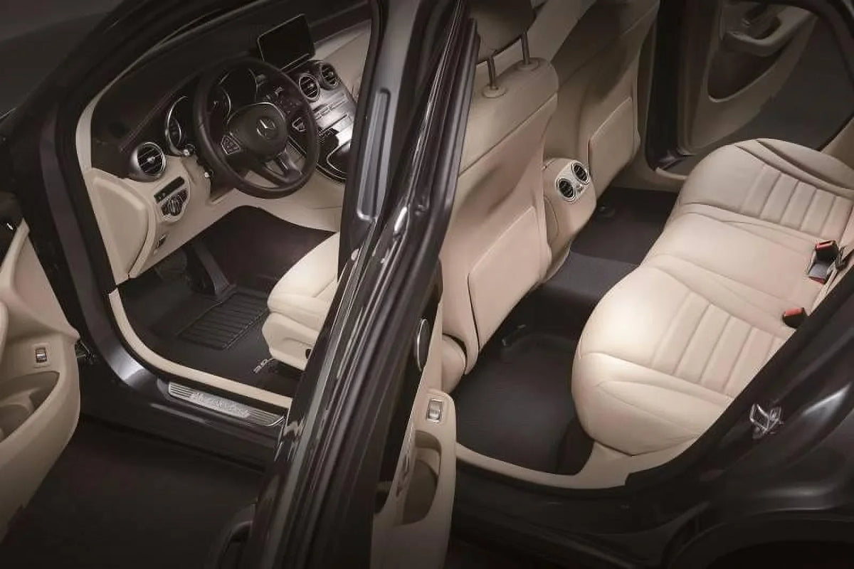 Kagu Black L1JP02201509 MAXpider 3D Jeep 2nd Gladiator Pattern Embossed 1st Fiber Mats Row JT Carbon 2020-2024 Fits Floor