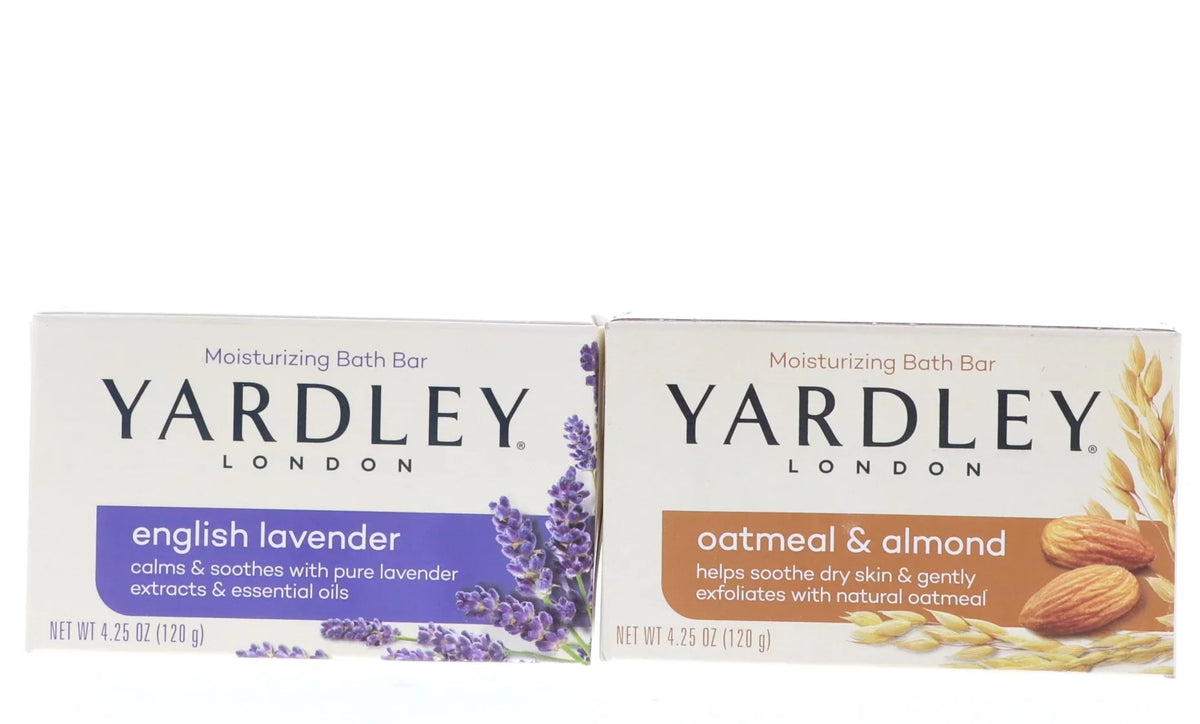 & Lavender Bar, oz Bar, 6 4.25 Bath Yardley PCS, oz Yardley 6 Bath 4.25 PCS Almond English Oatmeal