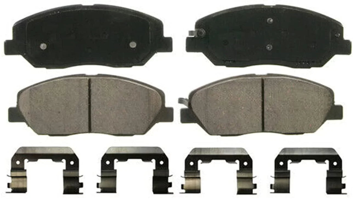 Santa Brake - Rear Brakes Ceramic Hyundai Detroit 2008 Replacement w/Hardware 2009 Fe and Front Pads Brake for 2007 Axle Pads