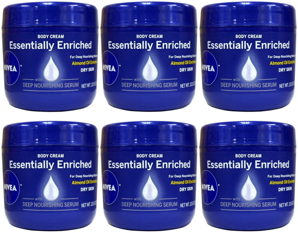 NIVEA 13.5 Essentially Almond Enriched 6 of Oil Deep oz Body Serum Cream Pack Nourishing