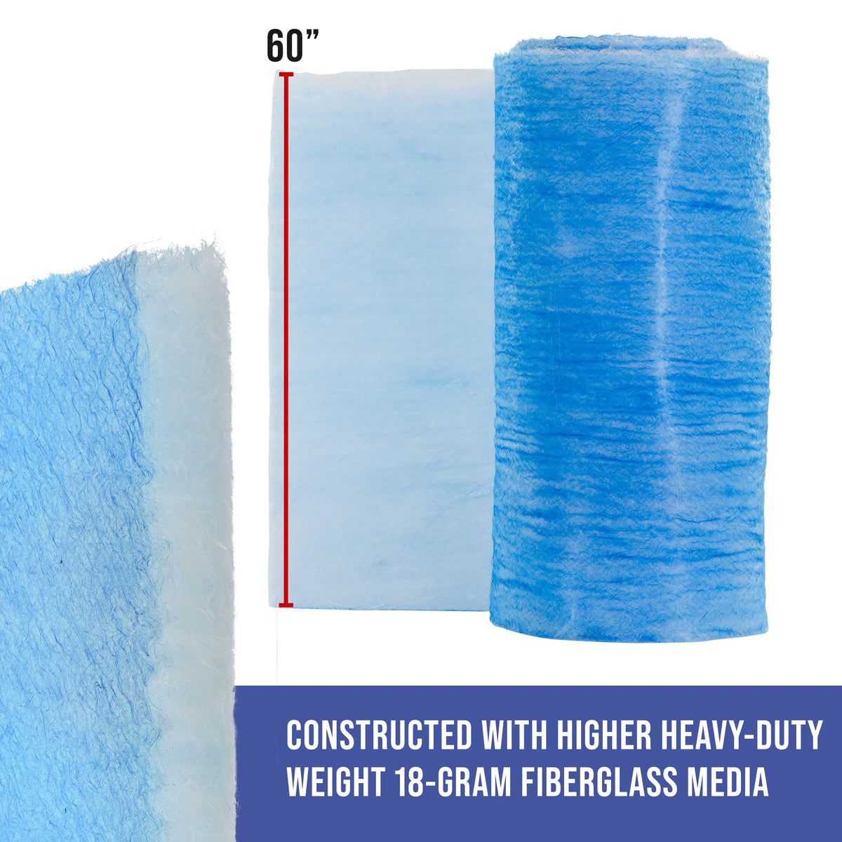 Paint Auto Heavy-Duty 200' Paint Spray - 60" Booth Overspray Roll, Fiberglass in Captures 18 Traps Master Exhaust Booths Refinish Filter Paint Gram Particles Autobody x Elite - Premium Arrestor