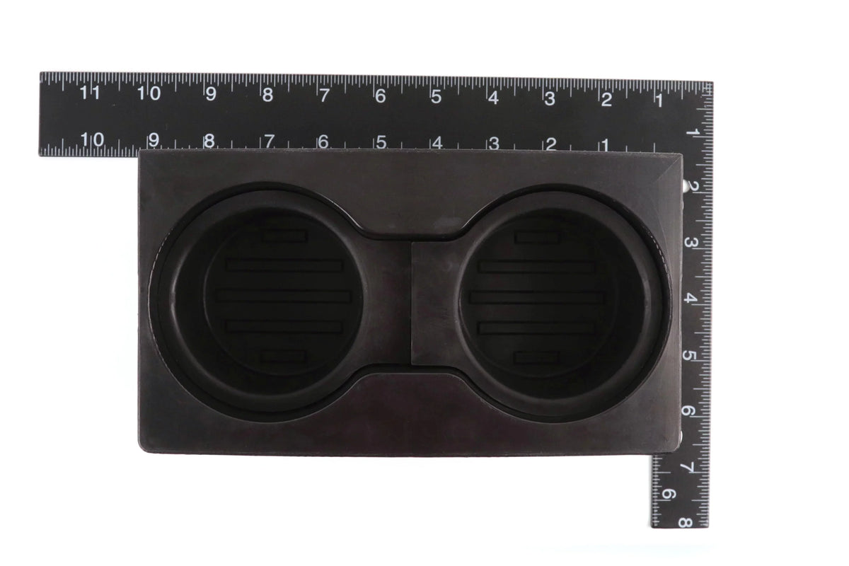 Center 4 Holder Holder through Cup Mounted Duty 2 Holds 2011-2016 Inserts F-250/F-350/F-450/F-550 Beverage Auto (flow with Black Cups Super Red Floor style) Console fits Compatible Ford Front Hound