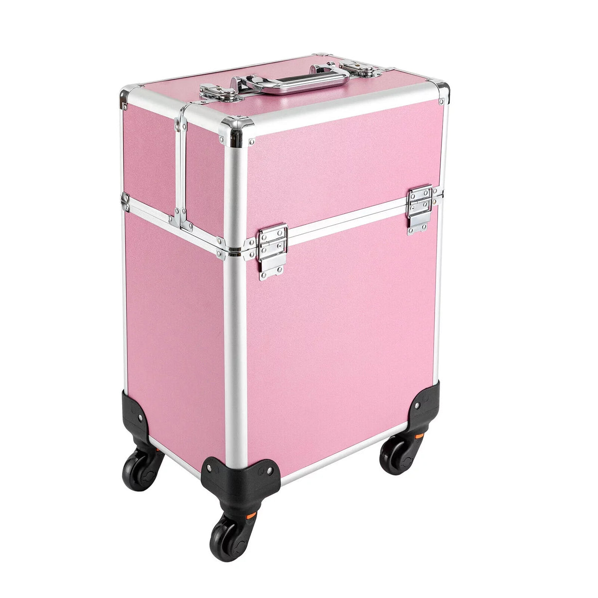 Storage Professional Rolling Trolley with Cosmetic Miumaeov Makeup 4-Tier Organizer Case Train Wheels Makeup