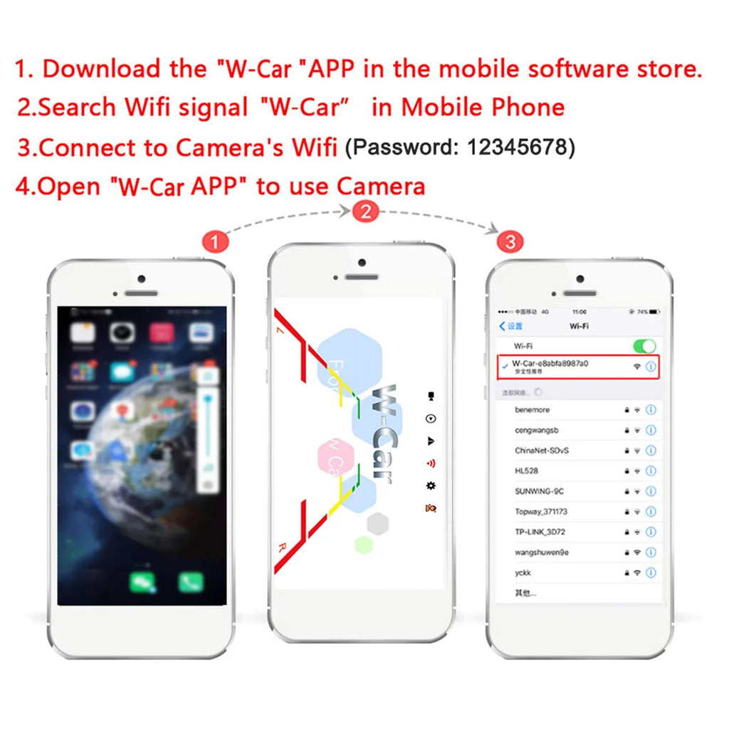 Reversing HD Rear Monitor IP67 Automobile Reverse Bus , Truck Aumotop Waterproof ~36V Backup View Car Wireless