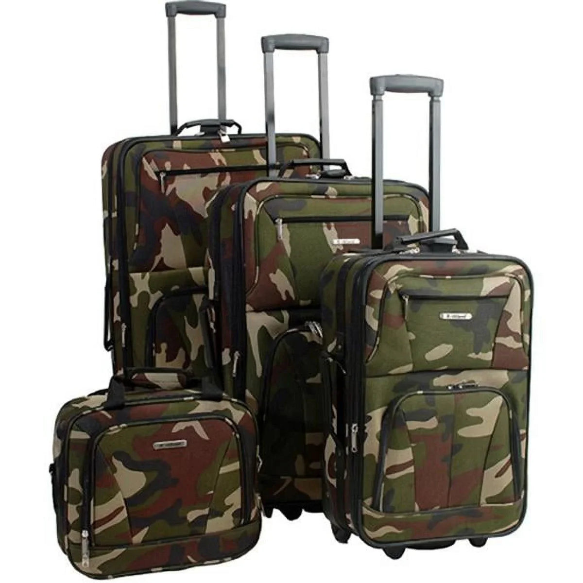 Pc 4 Camo Luggage Set