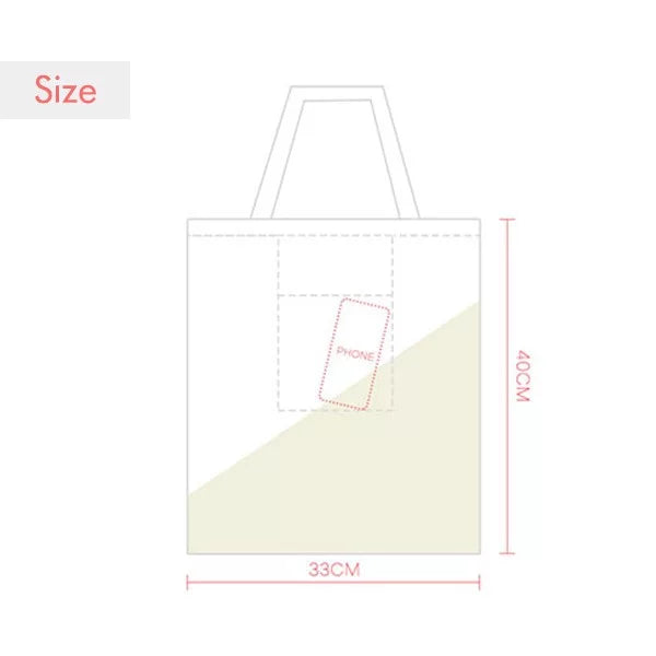 Bag White Flower Expression Sack Shoulder Chrysanthemum Canvas Tote