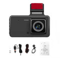 1080P Angle Picture Detection 4 Inch Recorder Dashcam Recording Driving Eccomum 170° Support DVR Reversing Motion Touchscreen Night-Vision Loop Wide Dash Car with Camera