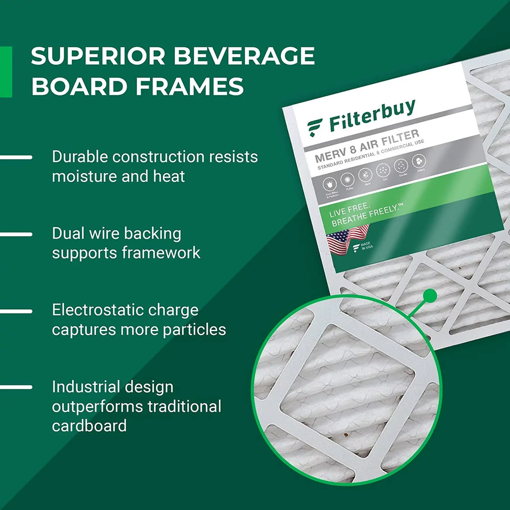 8 Furnace 8x14x1 HVAC Filterbuy Air MERV AC (12-Pack) Pleated Filters