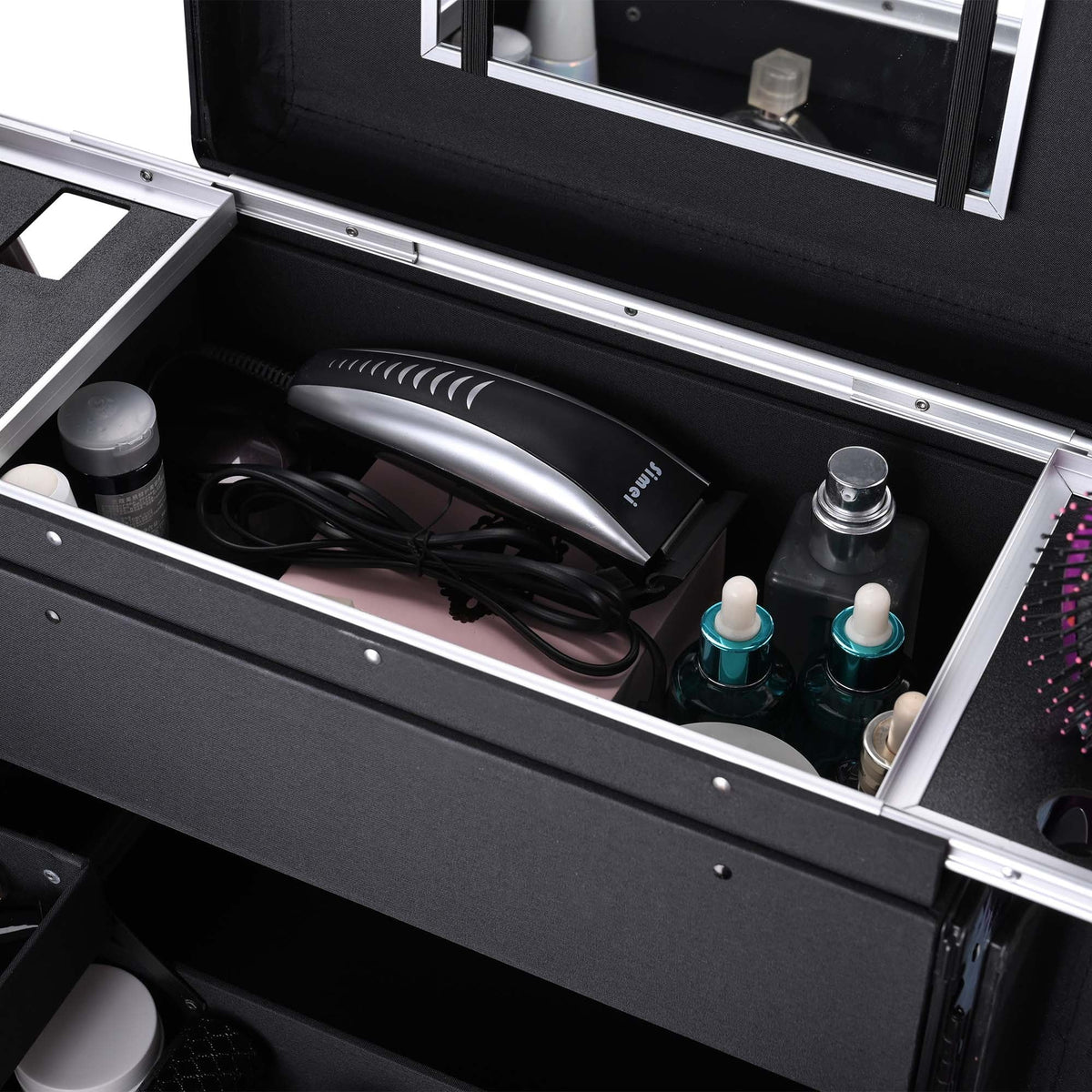 Cosmetic Salon Rolling Byootique Organizer Stylist Case Hair Trolley Makeup