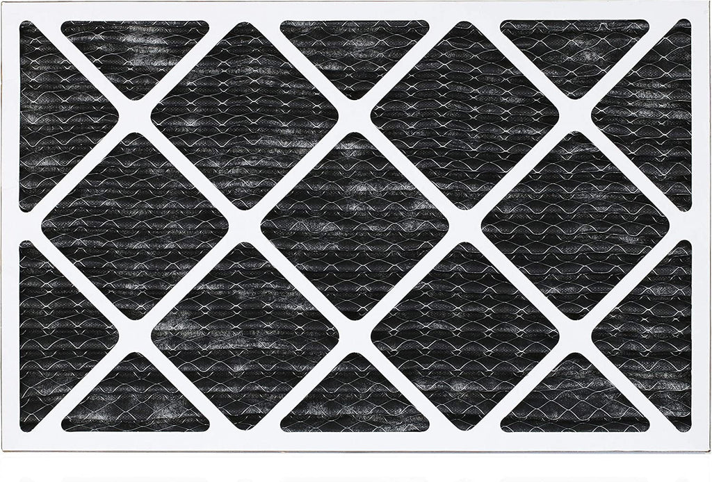 Filters Air 12x20x1 Furnace Odor HVAC (5-Pack) AC MERV with Filterbuy Activated 8 Pleated Carbon Eliminator