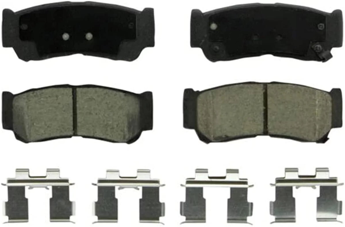 Santa Brake - Rear Brakes Ceramic Hyundai Detroit 2008 Replacement w/Hardware 2009 Fe and Front Pads Brake for 2007 Axle Pads