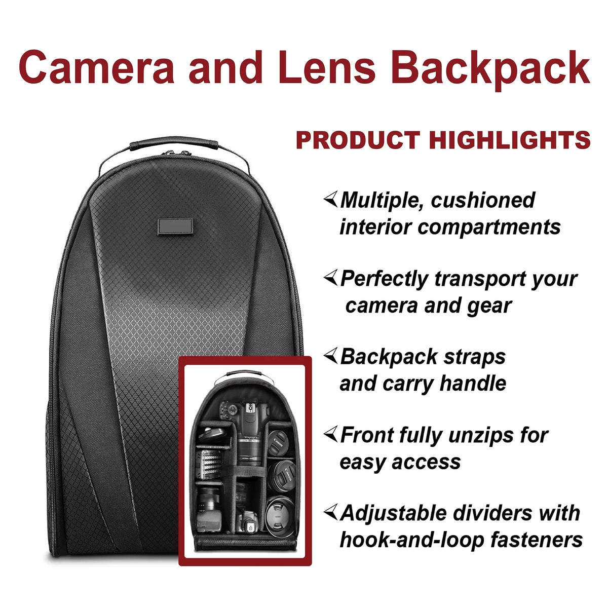 Memory SanDisk Tripod Lens, and Canon Card, with Backpack, 18-135mm Accessory EOS Camera DSLR Bundle 32GB 90D Flash, ZeeTech