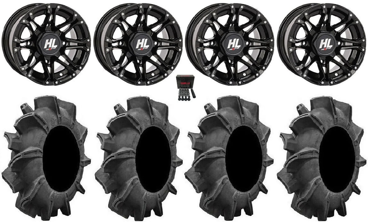 Teryx Lifter HL3 High Black Wheels 14" Kawasaki 29.5" Tires Mule Assassinator