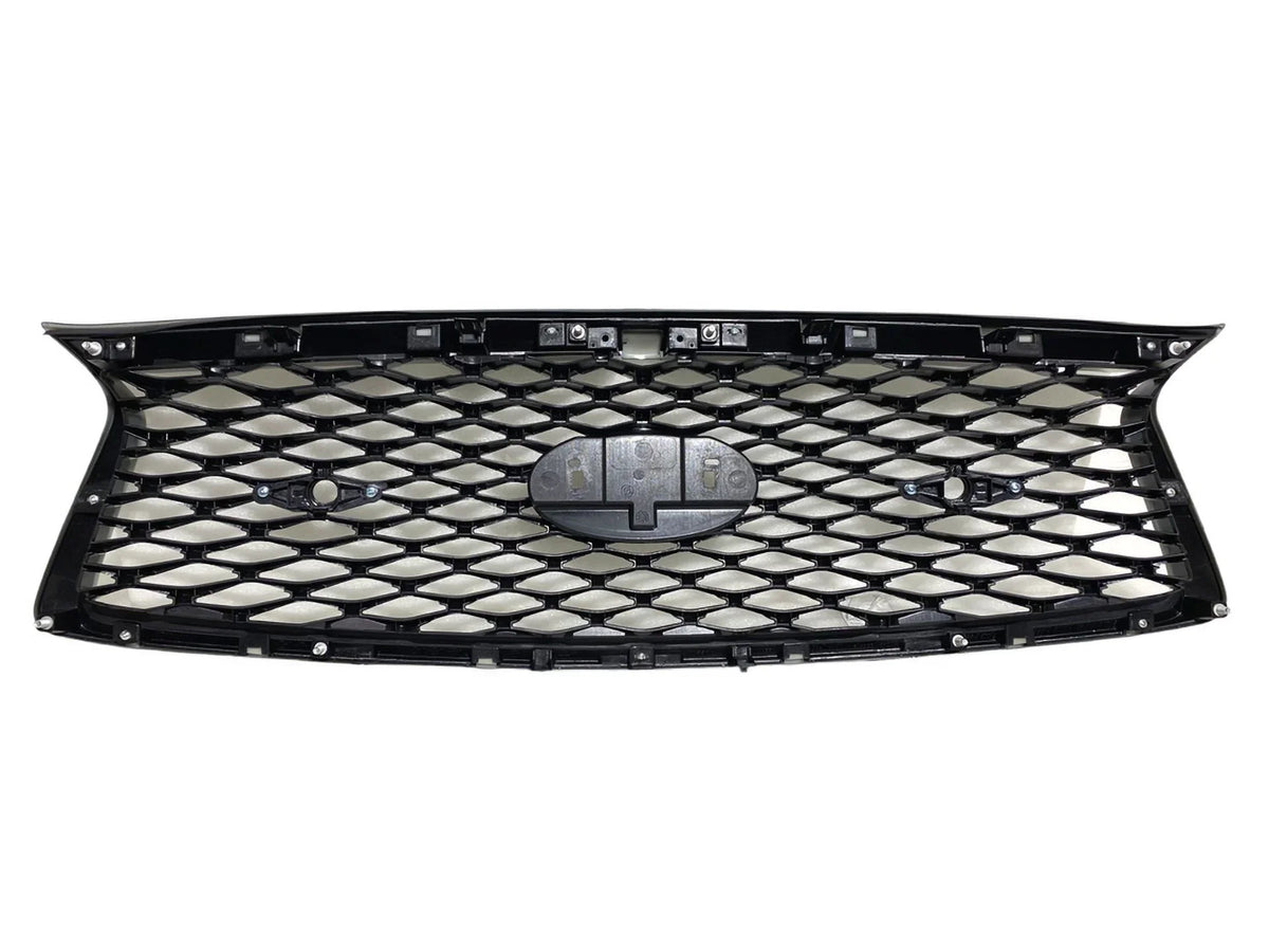 Bumper Camera Infiniti 2021 Front Grille Gloss 2018 2023 And Sensor 2022 With Sport With Q50 Holes 2019 Upper Option Compatible Q50s Black 2020