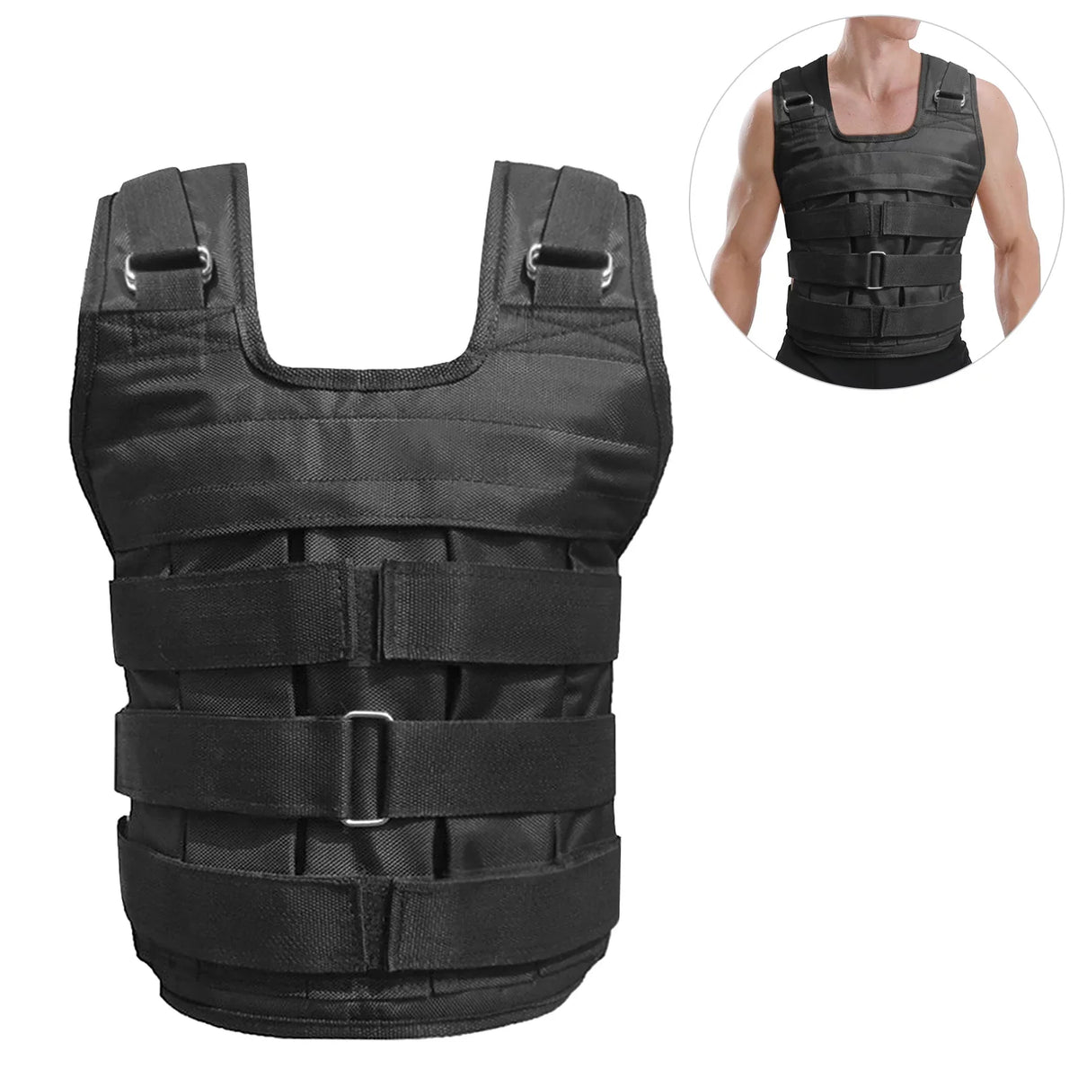 Jacket, Load, - Oxford Weight Weighted Nebublu Vest Max. Strength Training Cloth Adjustable 50kg