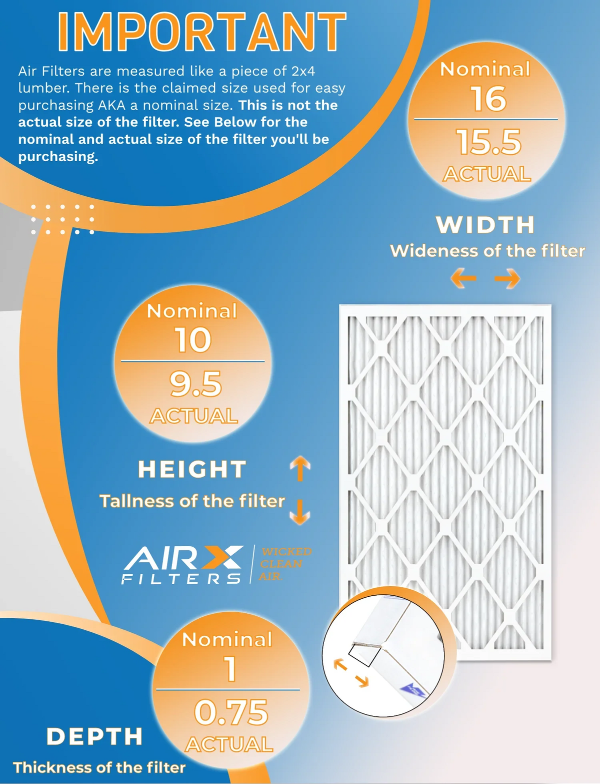MERV Filter in Pack Rating, 700 Comparable CLEAN Air & USA FILTERS of 12 by FPR AIRX Furnace 8 AIR. MPR 5 Made to WICKED 10x16x1 - Filters