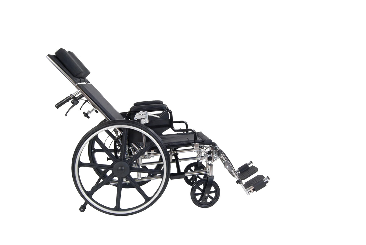 Full Detachable GT Medical Viper Desk Reclining Arms, Seat 18" Drive Plus Wheelchair,